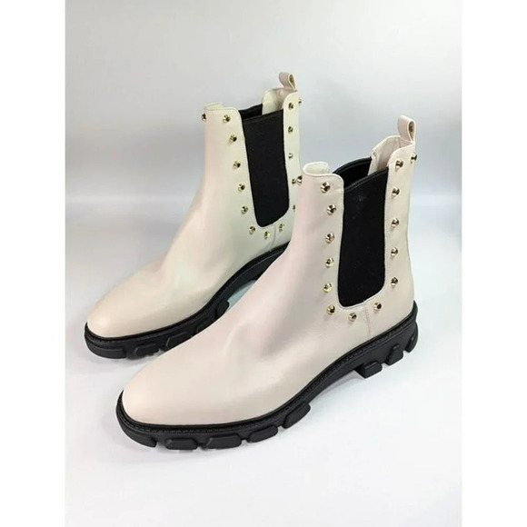 Michael Kors Women's Ridley Cream Studded Chelsea Booties Size 11 (MSRP $225) - Picture 5 of 12